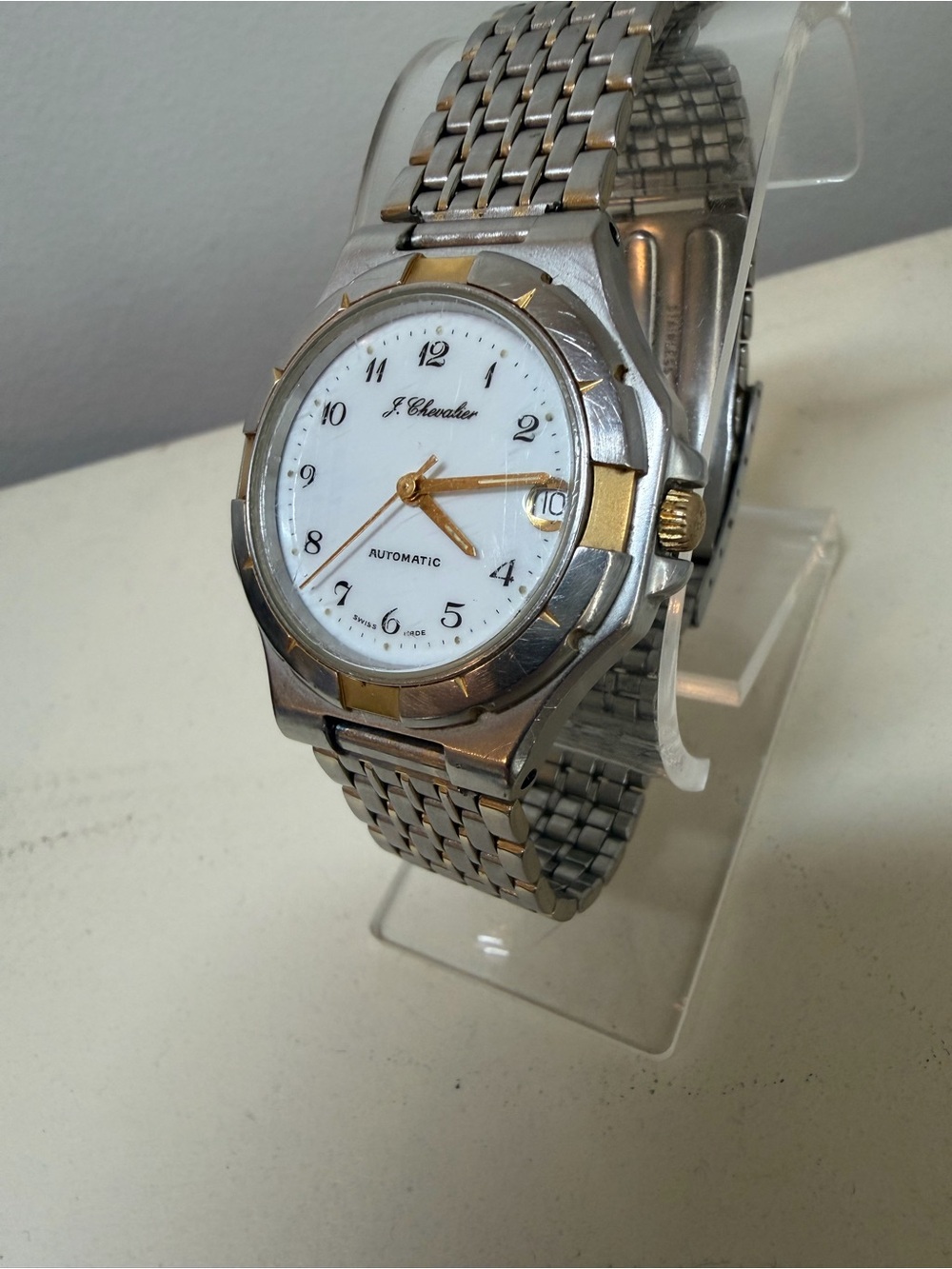 Vintage Swiss Automatic Watch - J. Chevalier - ETA 2824-2